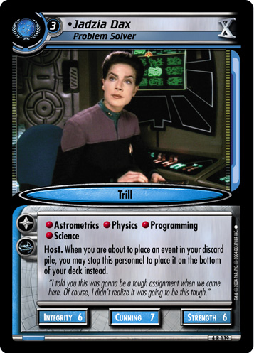 Jadzia Dax, Problem Solver (Foil)