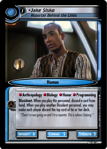 Jake Sisko, Reporter Behind the Lines