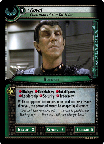 Koval, Chairman of the Tal Shiar (FOIL)