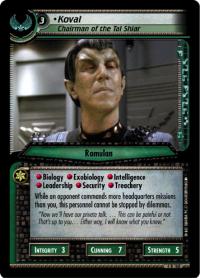 star trek 2e necessary evil koval chairman of the tal shiar