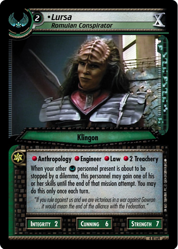 Lursa, Romulan Conspirator (Foil)