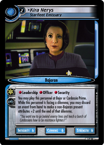 Kira Nerys, Starfleet Emissary (FOIL)