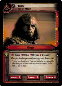 star trek 2e reflections 2 0 worf son of mogh foil