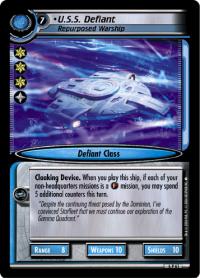 star trek 2e reflections 2 0 u s s defiant repurposed warship foil