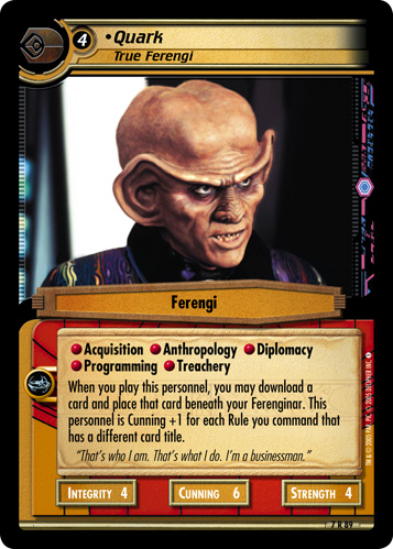 Quark, True Ferengi