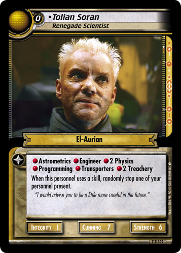 Tolian Soran, Renegade Scientist