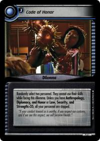 star trek 2e strange new worlds code of honor foil