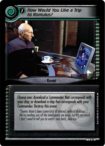 How Would You Like a Trip to Romulus? (FOIL)