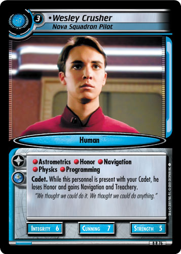 Wesley Crusher, Nova Squadron Pilot 