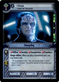 star trek 2e to boldly go thrax chief of security foil