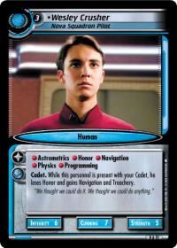 star trek 2e to boldly go wesley crusher nova squadron pilot foil