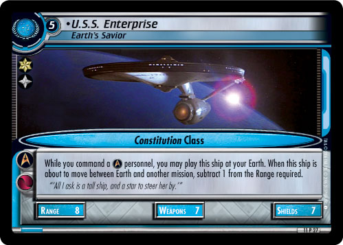 U.S.S. Enterprise, Earth's Savior 