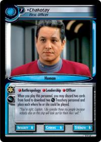 star trek 2e these are the voyages chakotay first officer