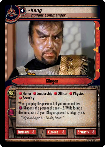Kang, Vigilant Commander