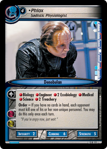 Phlox, Sadistic Physiologist