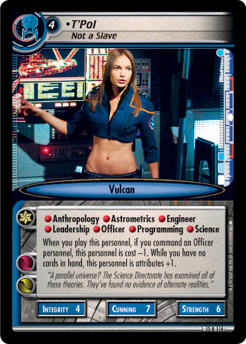 T'Pol, Not a Slave
