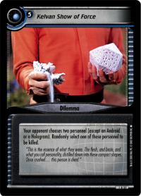 star trek 2e reflections 2 0 kelvan show of force foil