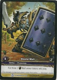 warcraft tcg extended art shield wall ea