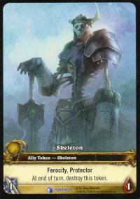 warcraft tcg tokens skeleton