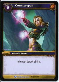 warcraft tcg icecrown citadel counterspell alternate art