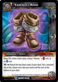 warcraft tcg betrayal of the guardian vancleef s boots