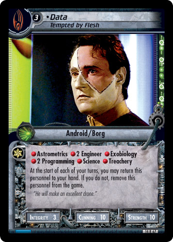 Data, Tempted by Flesh