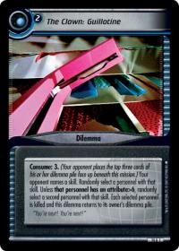 star trek 2e what you leave behind the clown guillotine foil