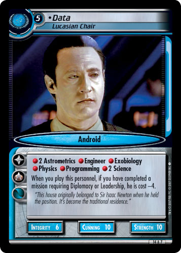 Data, Lucasian Chair (Foil)