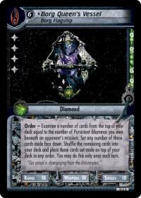 star trek 2e what you leave behind borg queen s vessel borg flagship foil