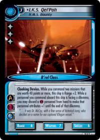 star trek 2e what you leave behind i k s qel poh h m s bounty foil