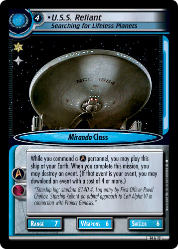 U.S.S. Reliant, Searching (Foil)