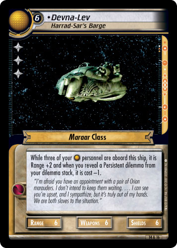 Devna-Lev, Harrad-Sar's Barge (Foil)