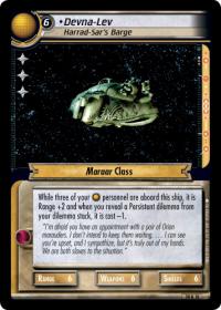 star trek 2e what you leave behind devna lev harrad sar s barge foil