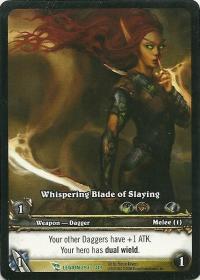 warcraft tcg extended art whispering blade of slaying ea