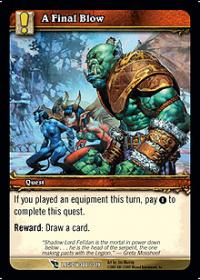 warcraft tcg archives a final blow foil