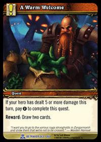 warcraft tcg servants of betrayer a warm welcome