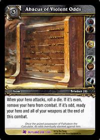 warcraft tcg fires of outland abacus of violent odds