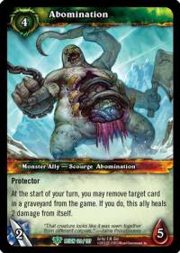 warcraft tcg reign of fire abomination
