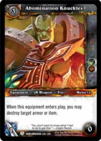 warcraft tcg worldbreaker abomination knuckles