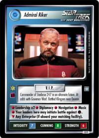 star trek 1e reflections 1 admiral riker foil