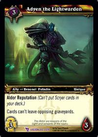 warcraft tcg march of legion adyen the lightwarden