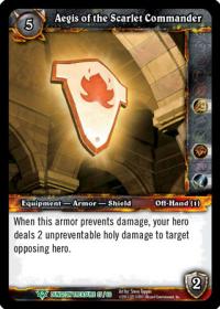 warcraft tcg dungeon deck treasure aegis of the scarlet commander