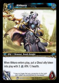 warcraft tcg death knight starter ahkara