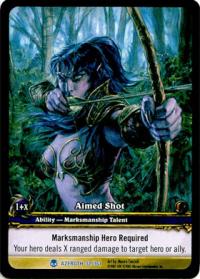 warcraft tcg extended art aimed shot ea