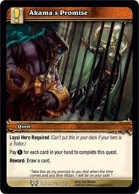 warcraft tcg archives akama s promise foil