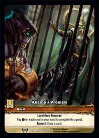 warcraft tcg extended art akama s promise ea