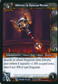 warcraft tcg twilight of dragons foreign akirus the worm breaker italian