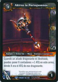 warcraft tcg twilight of dragons foreign akirus the worm breaker spanish