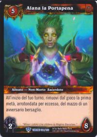 warcraft tcg throne of the tides italian alana the woebringer italian