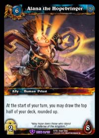 warcraft tcg reign of fire alana the hopebringer